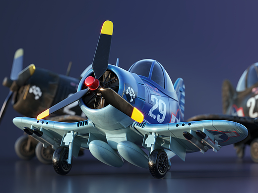 F4U-海盗战斗机-Q版