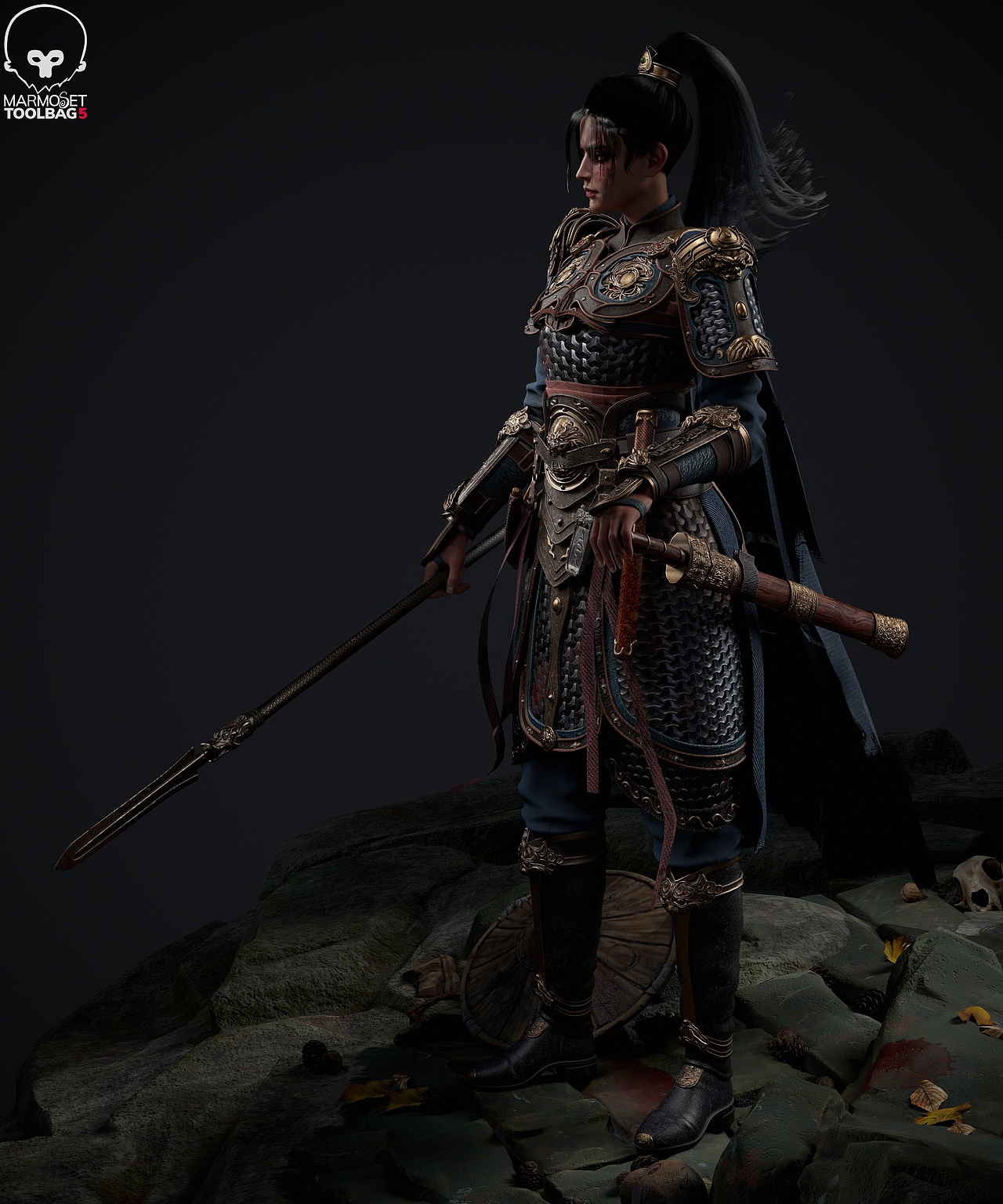 古风写实角色建模——玄霜(伏魔界)