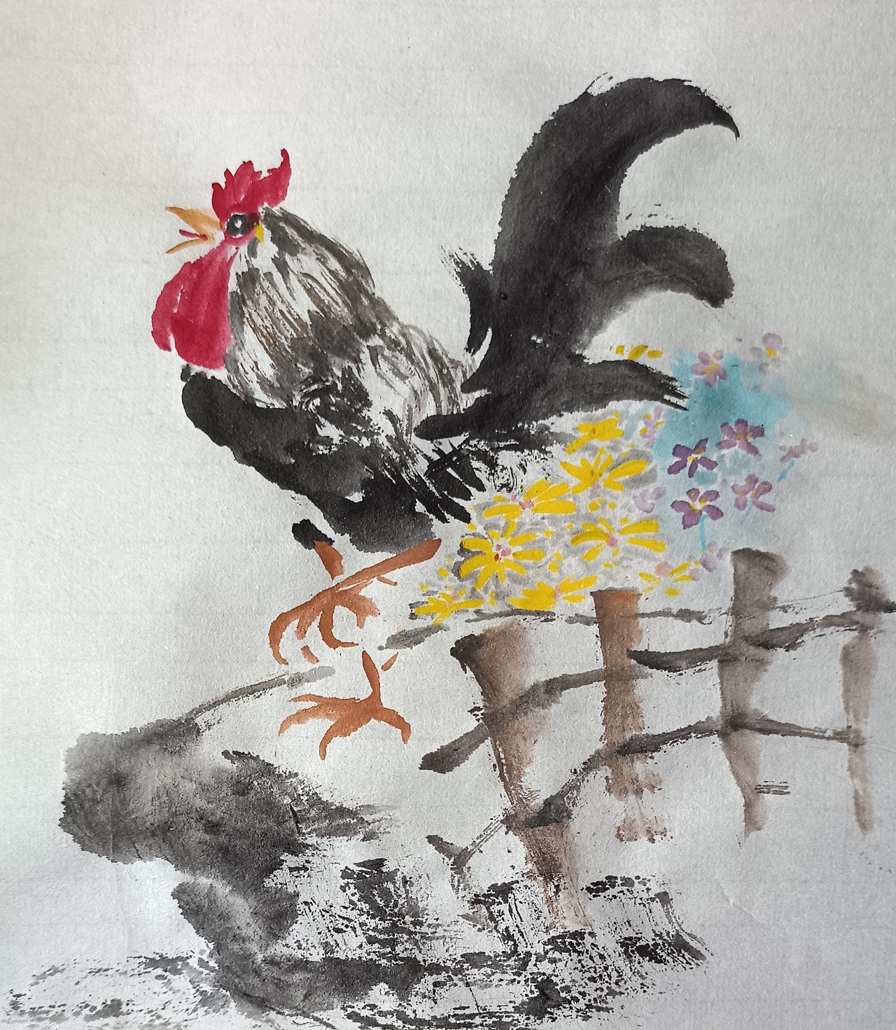 我画的大公鸡咋活了?