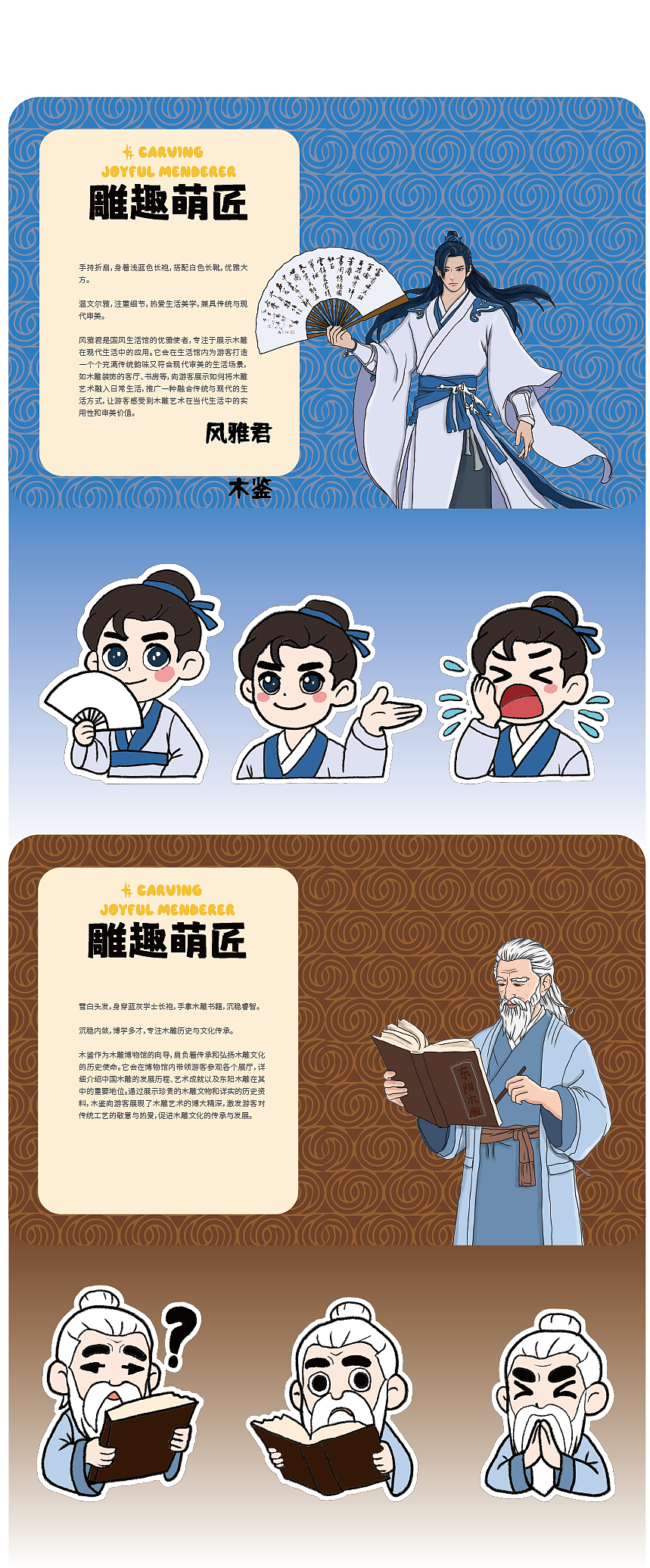 “雕趣萌匠”东阳木雕的IP形象设计研究