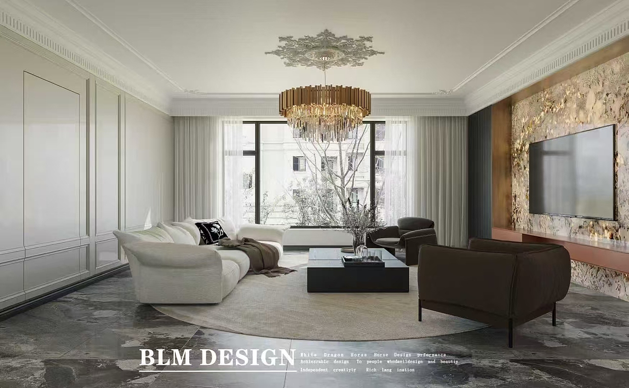 美式--白龙马效果图