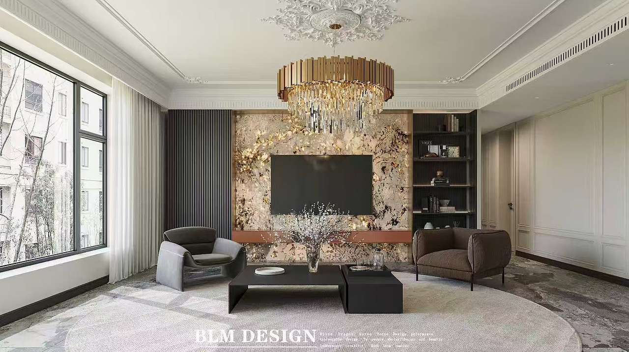 美式--白龙马效果图