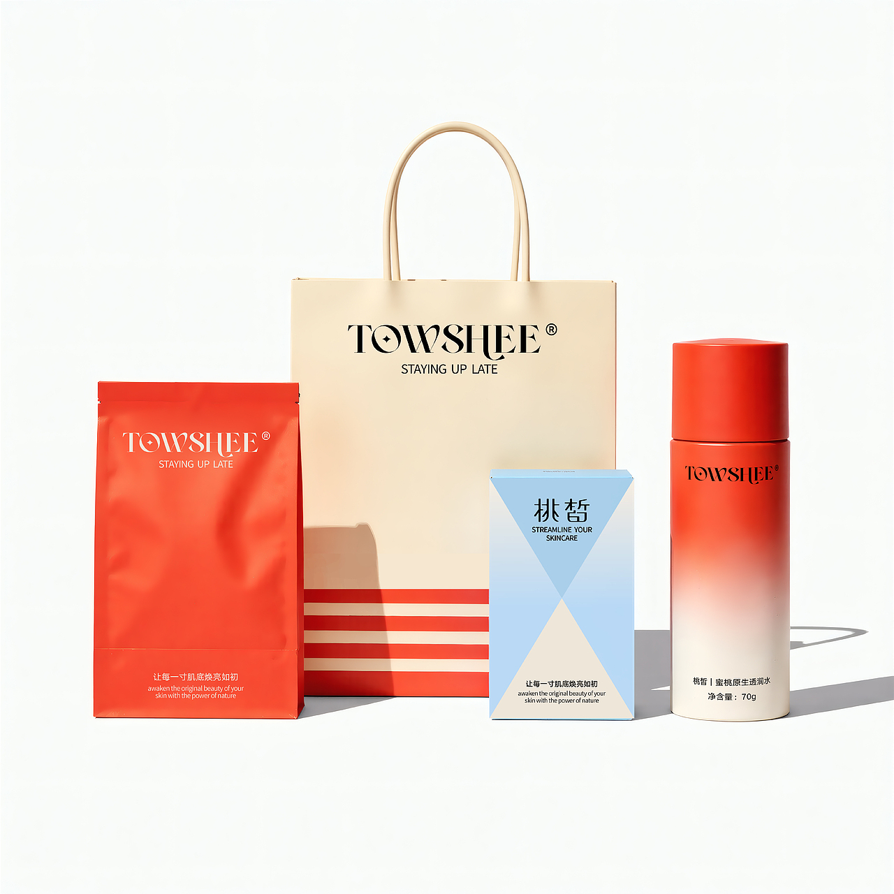 桃皙TOWSHEE | 护肤品牌设计
