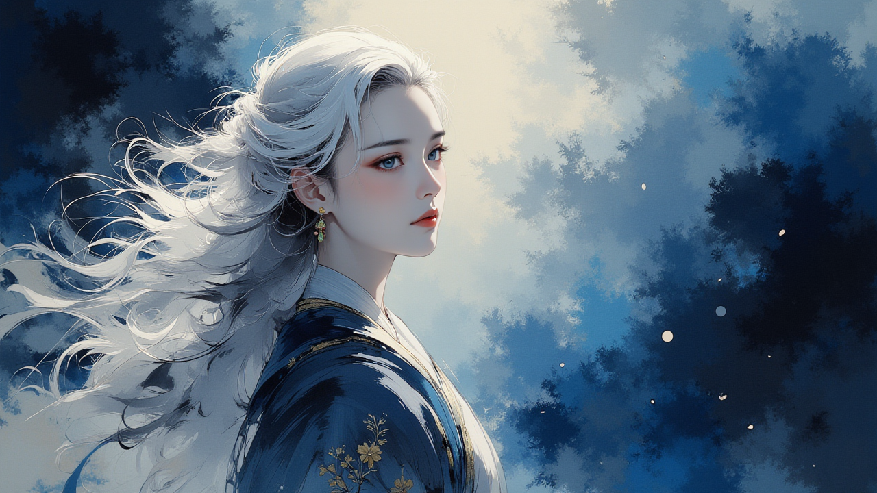 AIGC国画革命:动态沙粒与绸缎摩擦算法,武侠美学遇上赛博水墨!