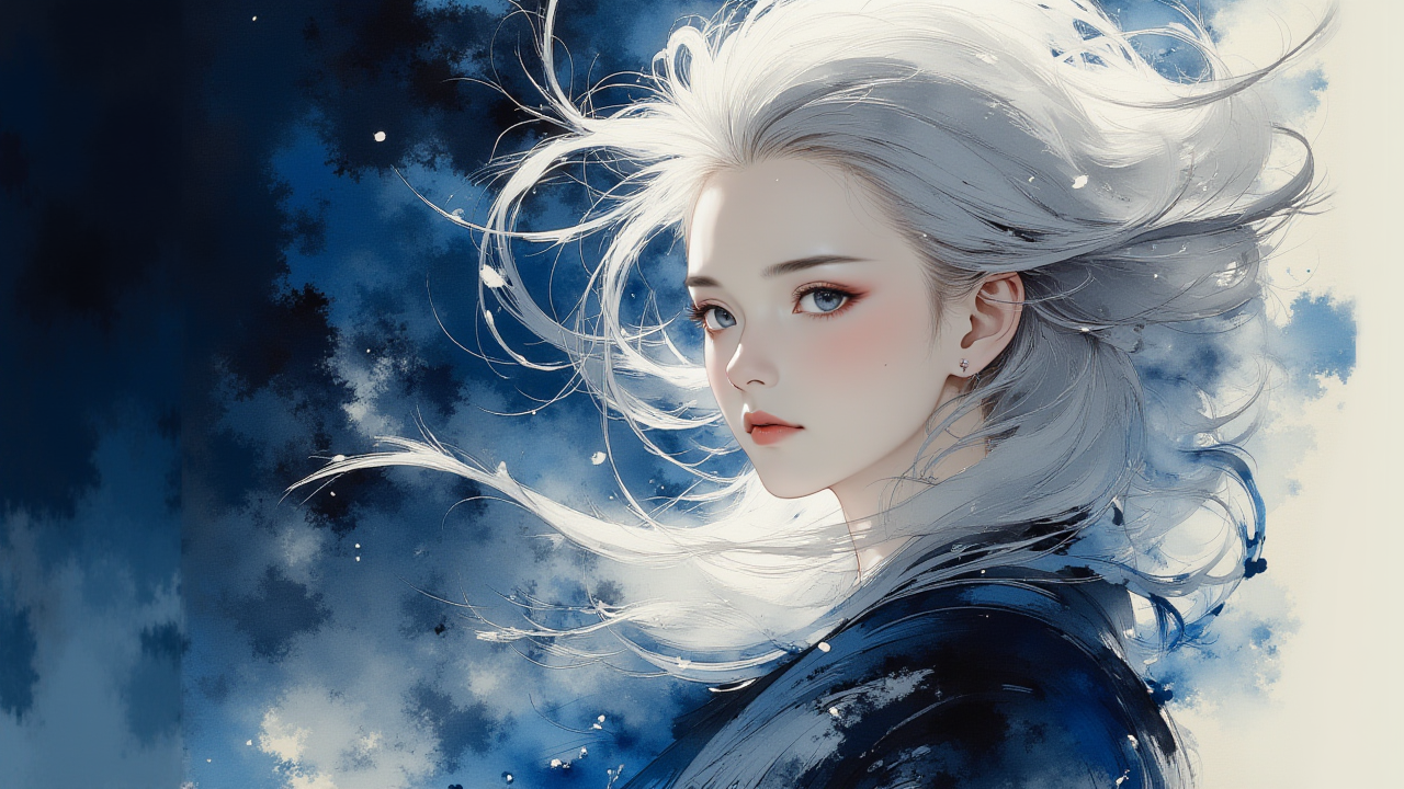 AIGC国画革命:动态沙粒与绸缎摩擦算法,武侠美学遇上赛博水墨!