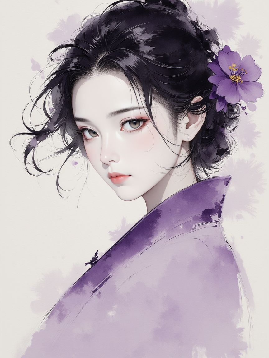 AIGC国画革命:动态沙粒与绸缎摩擦算法,武侠美学遇上赛博水墨!