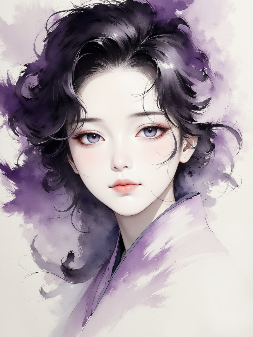 AIGC国画革命:动态沙粒与绸缎摩擦算法,武侠美学遇上赛博水墨!