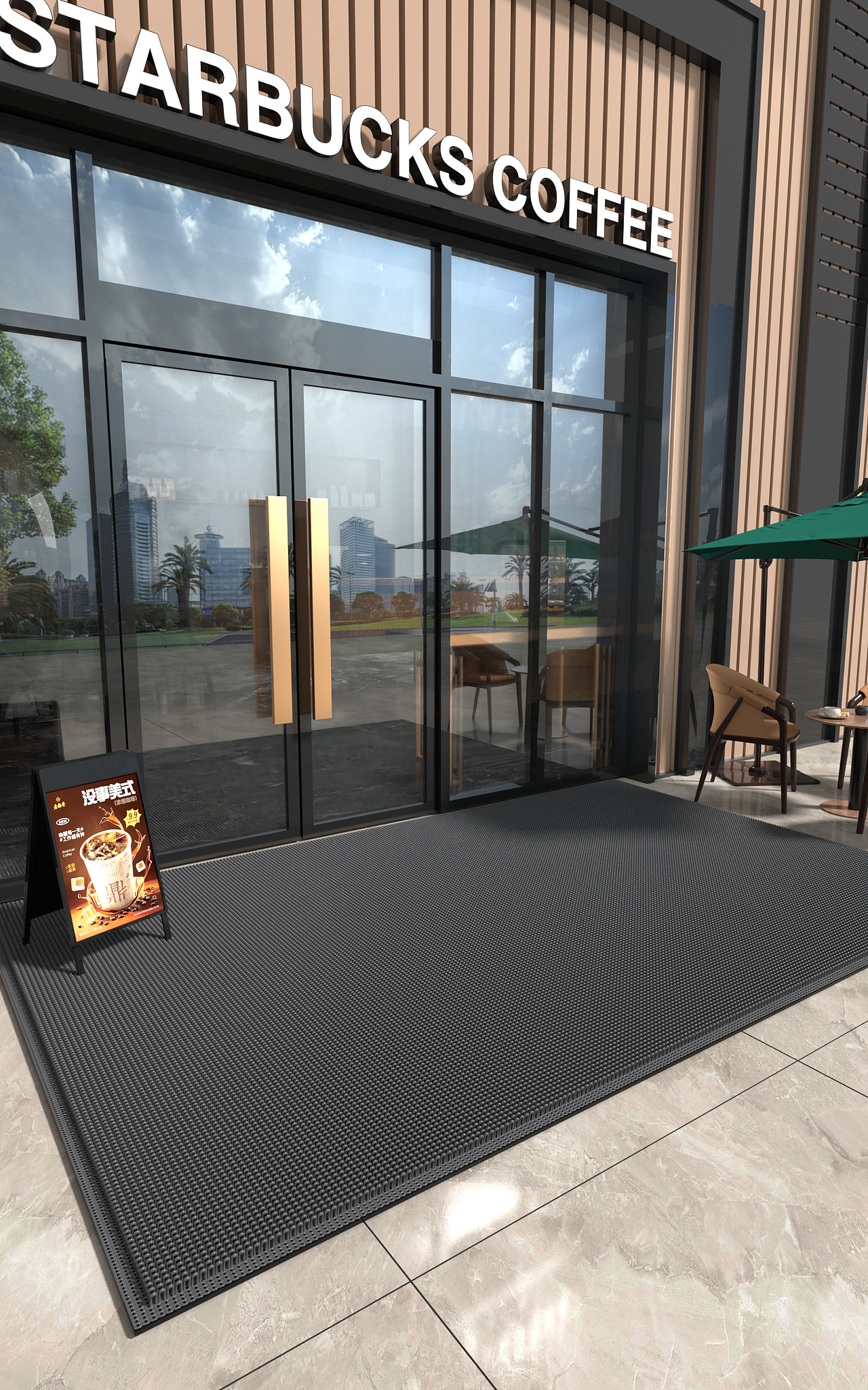 商业地垫场景渲染