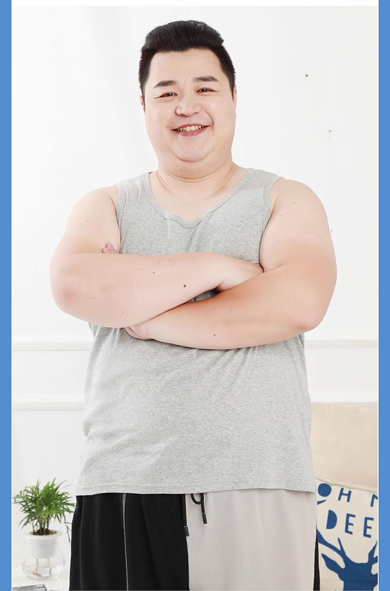 大码男背心电商详情主图SKU