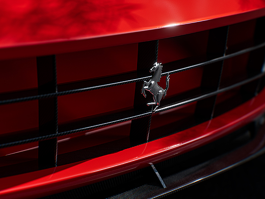 法拉利SUV汽车渲染