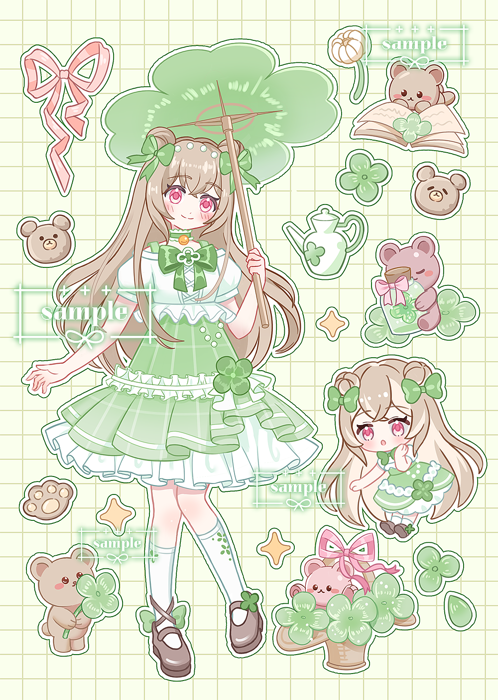 二次元贴纸咕卡可爱女孩（图ZMzg5MTg0MDQw） - 商业插画 - 站酷设计师nanana7原创素材 - 站酷ZCOOL