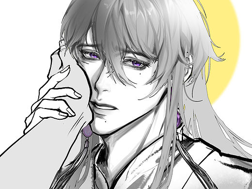 黑白重点色练习