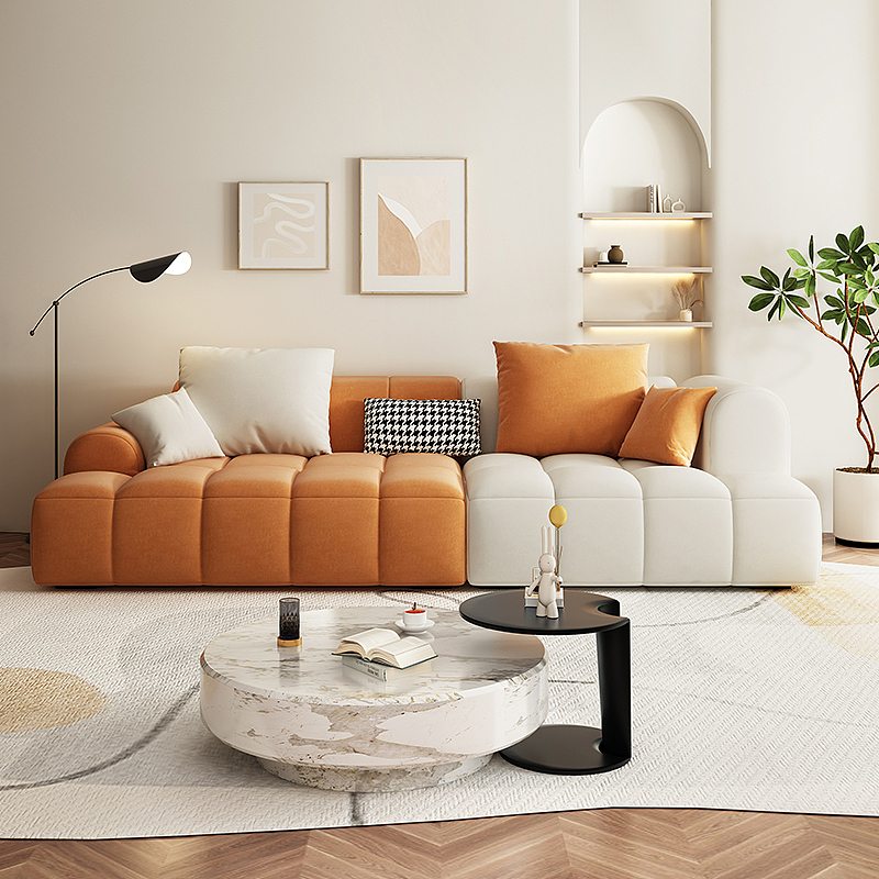 奶油风客厅软体布艺沙发（图ZMzg5MjA5MDI0） - 生活用品 - 站酷设计师研造家居原创素材 - 站酷ZCOOL