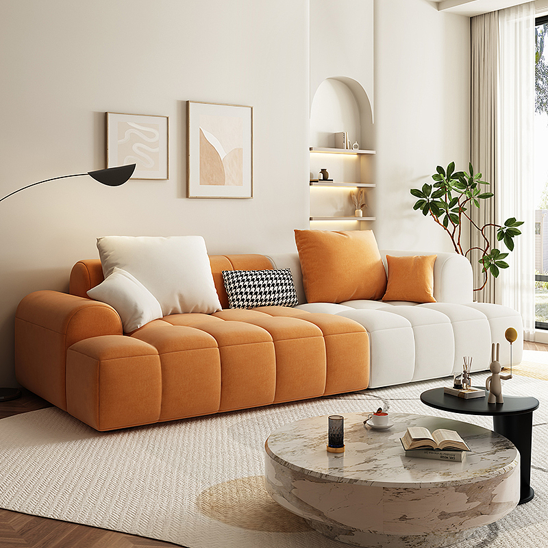 奶油风客厅软体布艺沙发（图ZMzg5MjA5MDI4） - 生活用品 - 站酷设计师研造家居原创素材 - 站酷ZCOOL