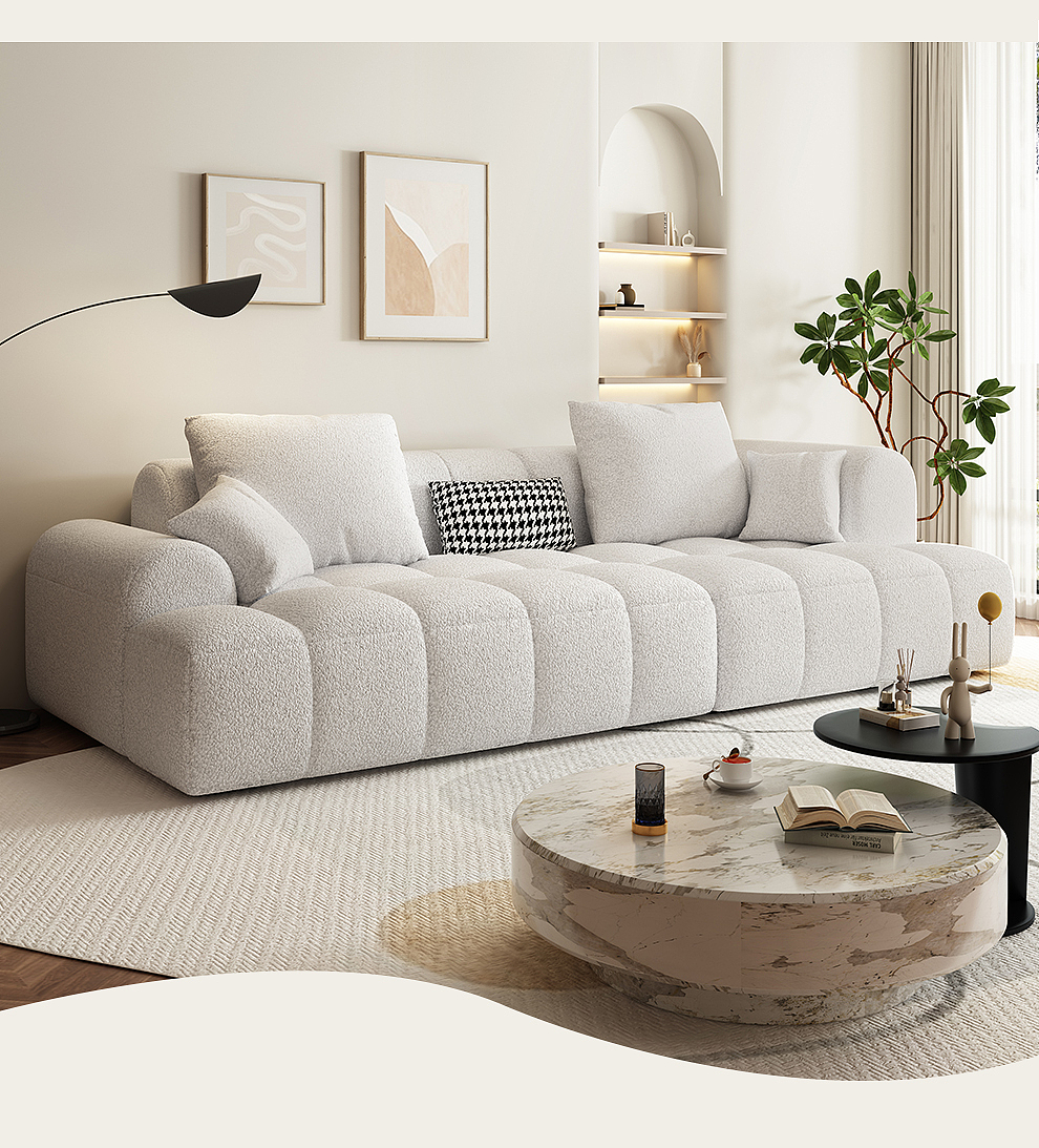 奶油风客厅软体布艺沙发（图ZMzg5MjA5MDUy） - 生活用品 - 站酷设计师研造家居原创素材 - 站酷ZCOOL