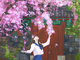 古建樱语，绘就青春烂漫