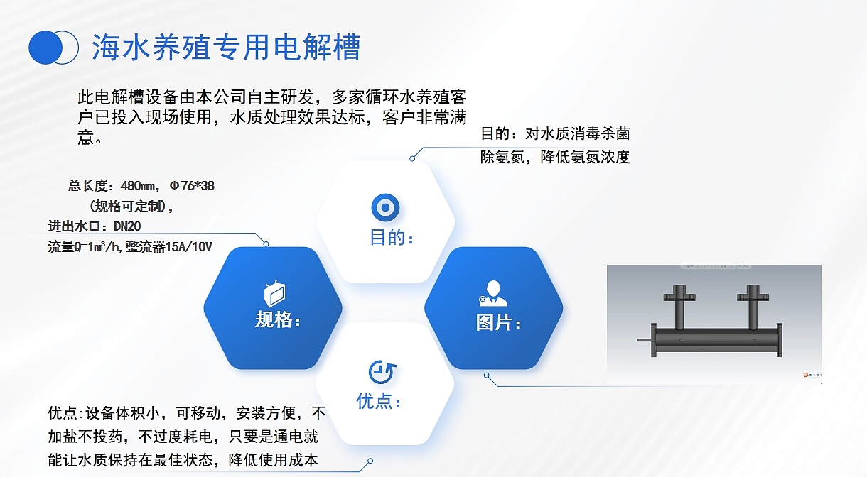 循环水电解槽用钛阳极的工作原理及应用场景