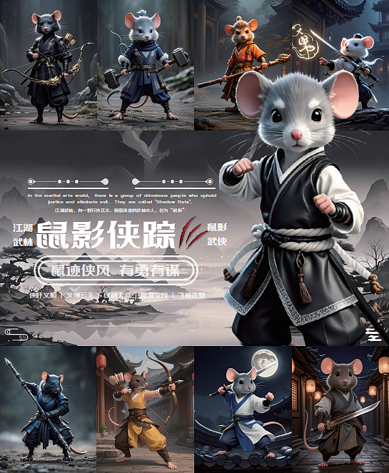 鼠影侠踪ip设计