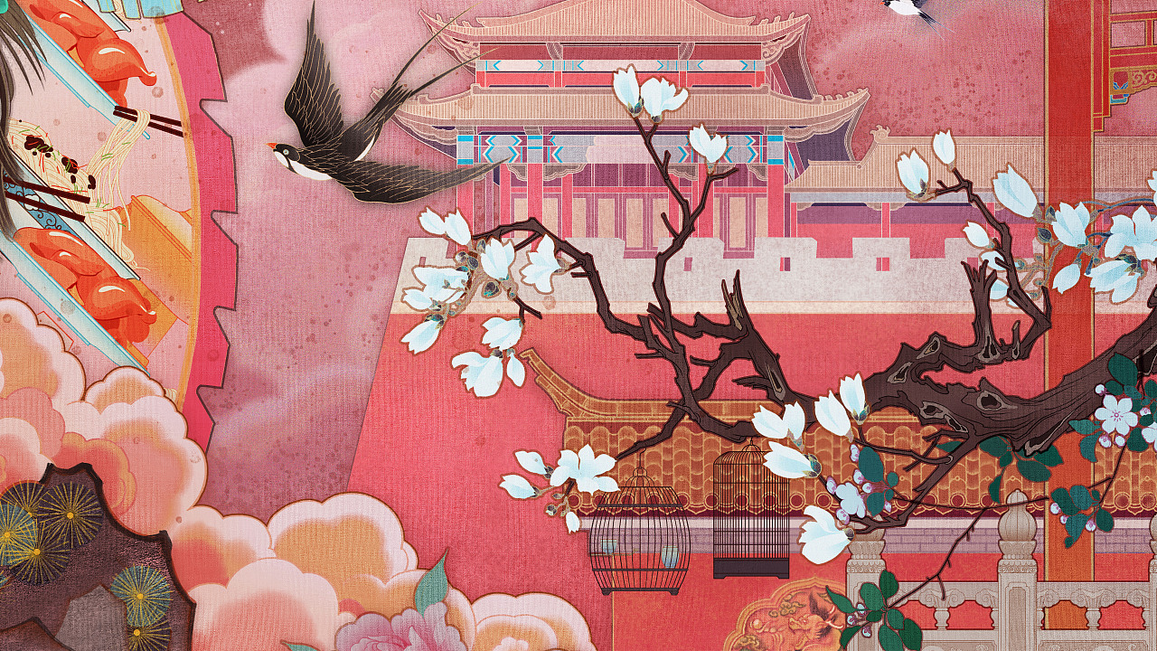 翎上京华 ｜ 插画分享（图ZMzg5MjMwMDg0） - 艺术插画 - 站酷设计师特浓TN原创素材 - 站酷ZCOOL
