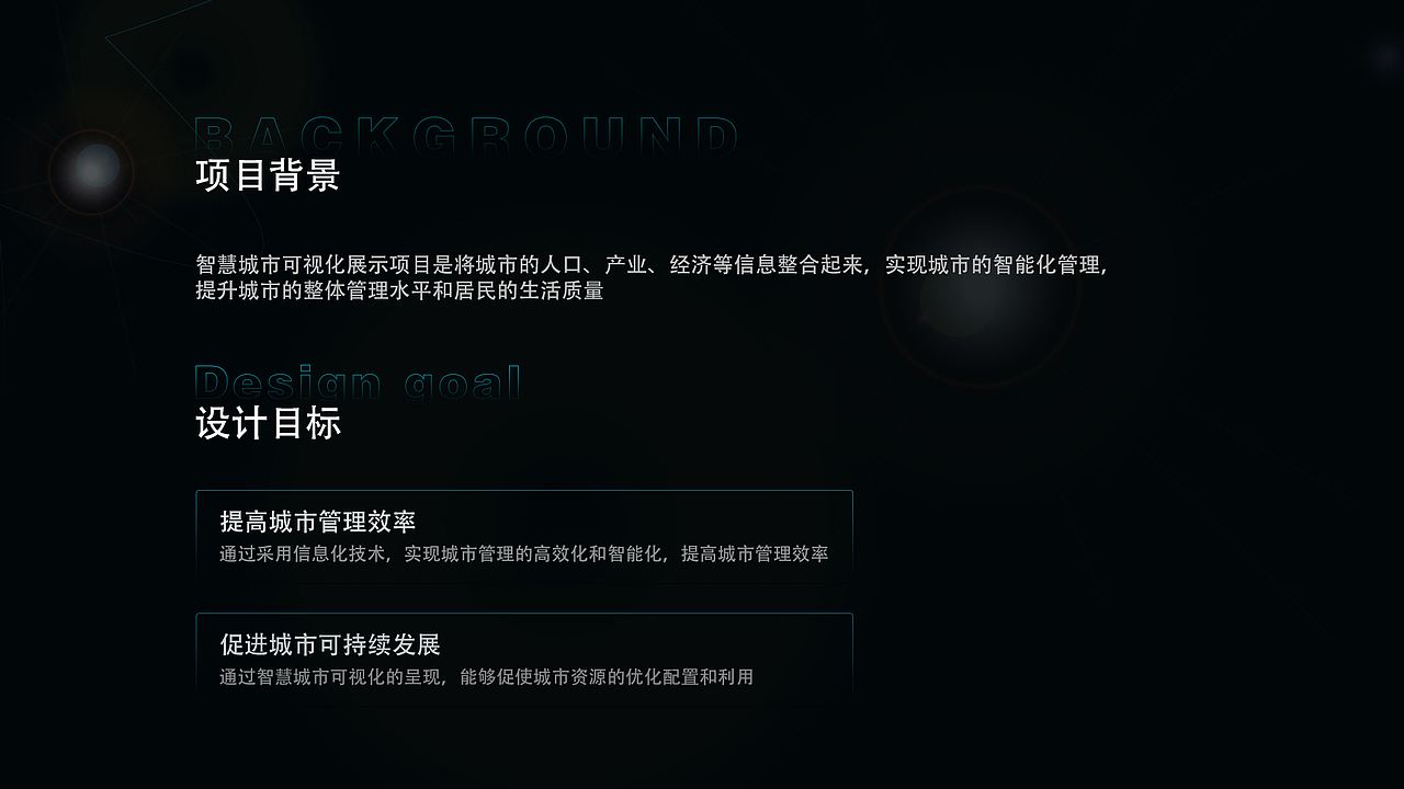 智慧城市可视化大屏设计