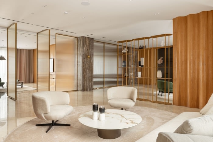 圆形的立面为内部几何形状提供了信息 营造出流畅而诱人的美感（图ZMTUwNjk1OTI=） - 资讯 - 站酷设计师凯悦办公装修原创素材 - 站酷ZCOOL