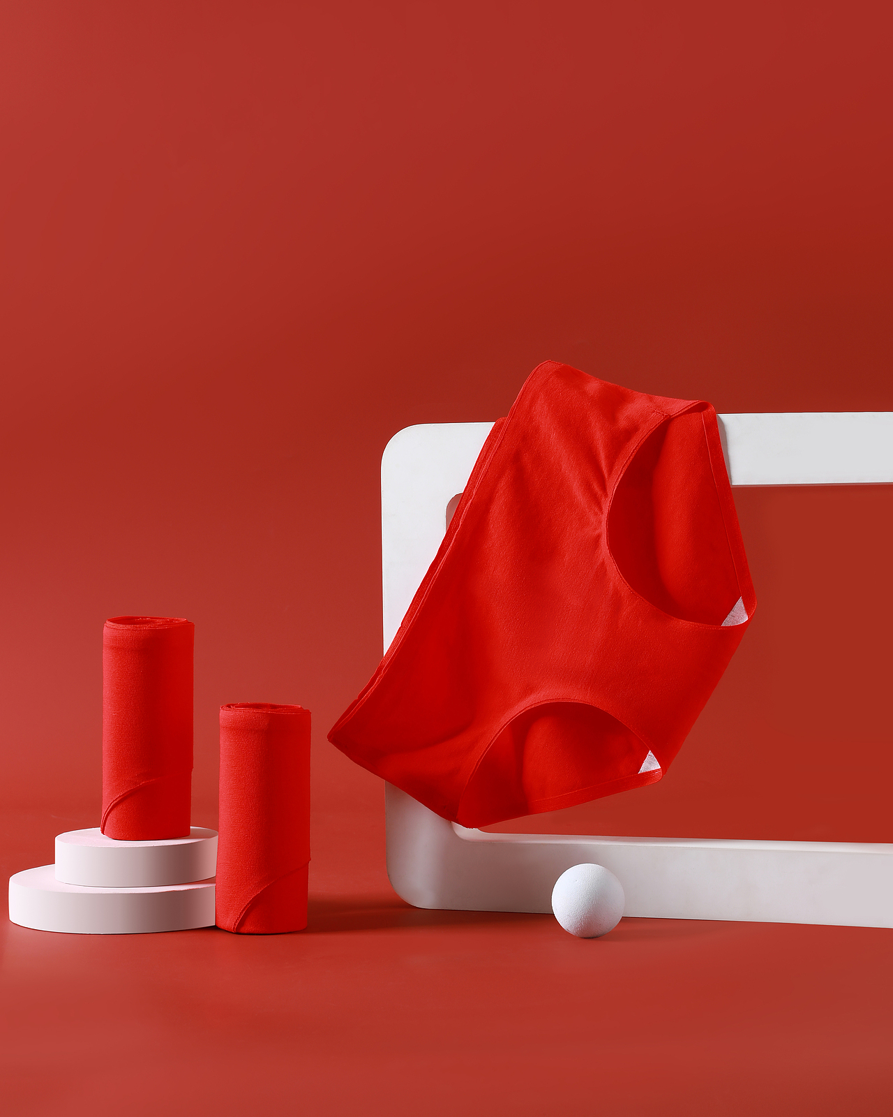 本命年鸿运内裤の静物拍摄