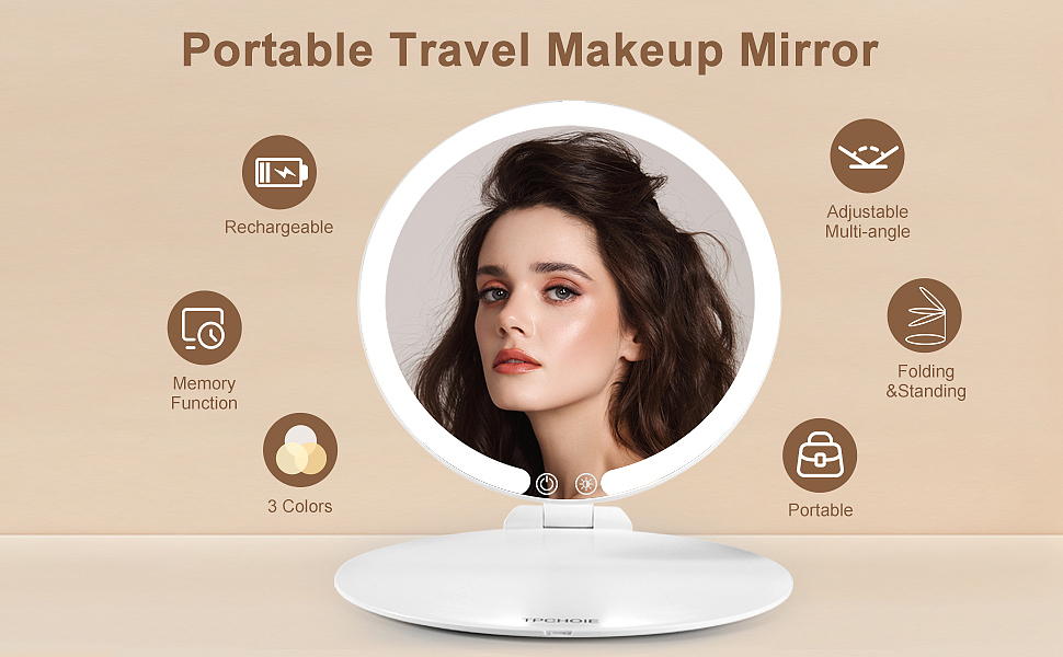 化妆镜 亚马逊主图a+ 图片实拍精修