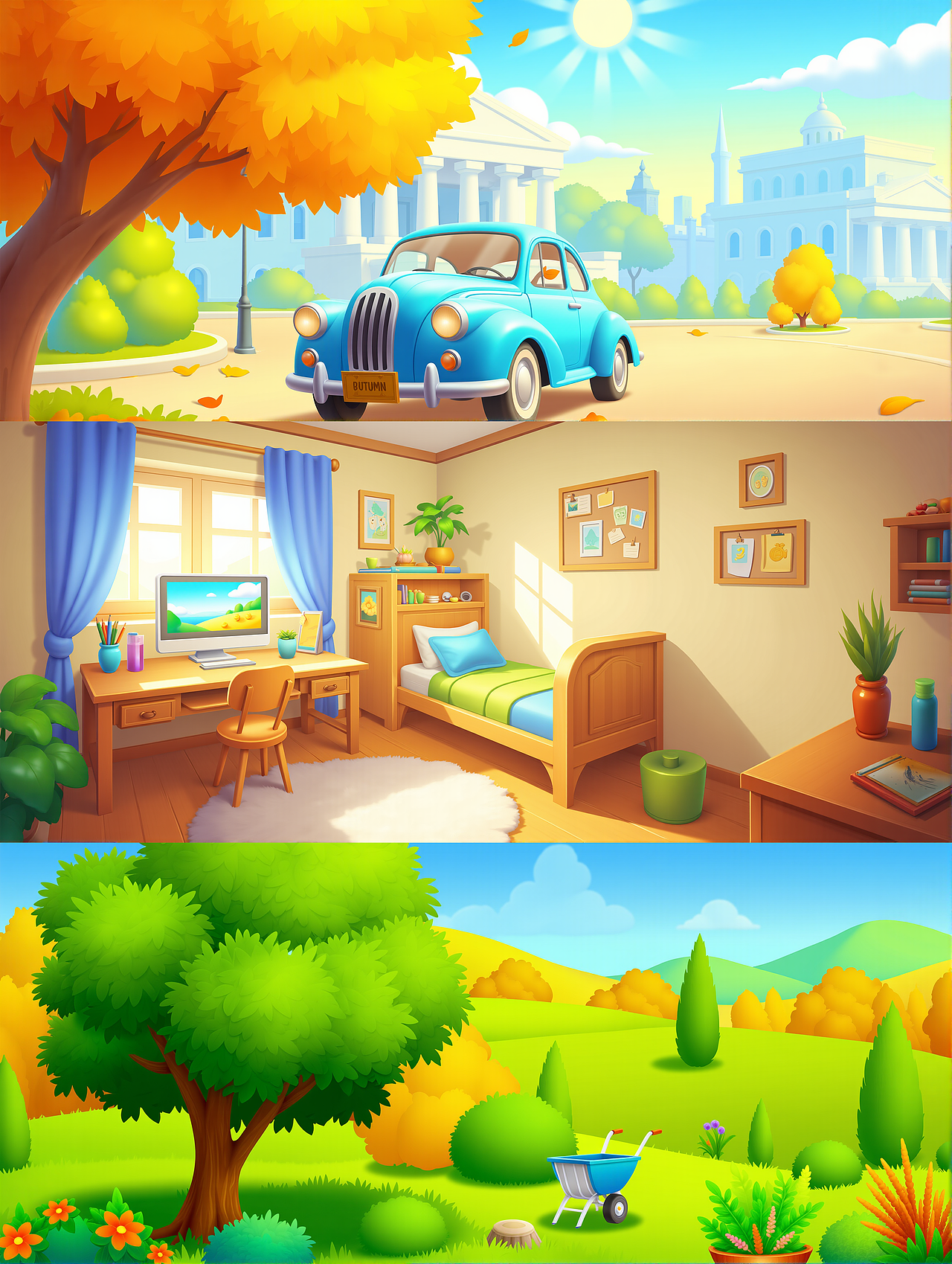 F.1欧美卡通游戏场景专业版_二代lora 更新（图ZMzg5Mjg3NDE2） - AI作品 - 站酷设计师游戏AI研究所原创素材 - 站酷ZCOOL