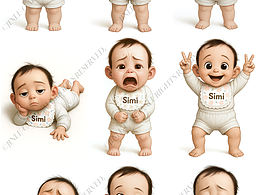 人类幼崽情绪表情集合