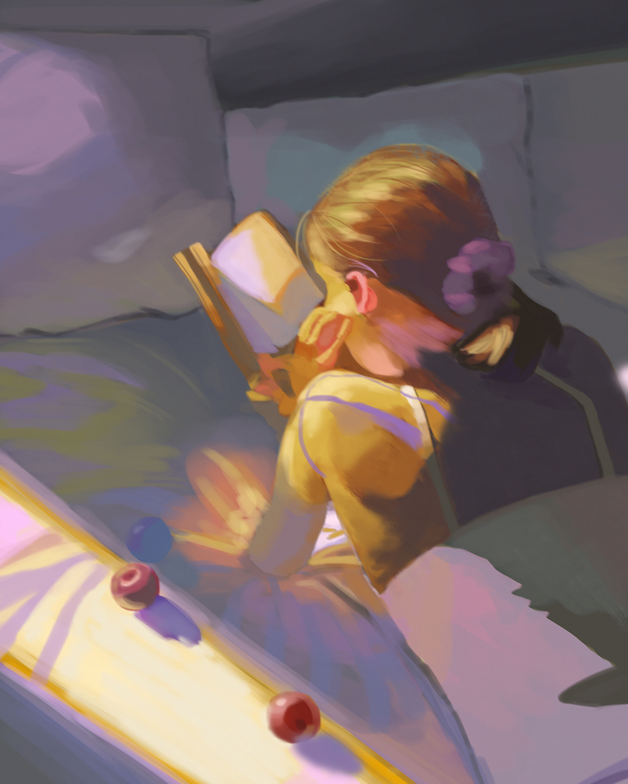 看书女孩（图ZMzg5MzAwNzA4） - 创作习作 - 站酷设计师棱镜棱镜原创素材 - 站酷ZCOOL