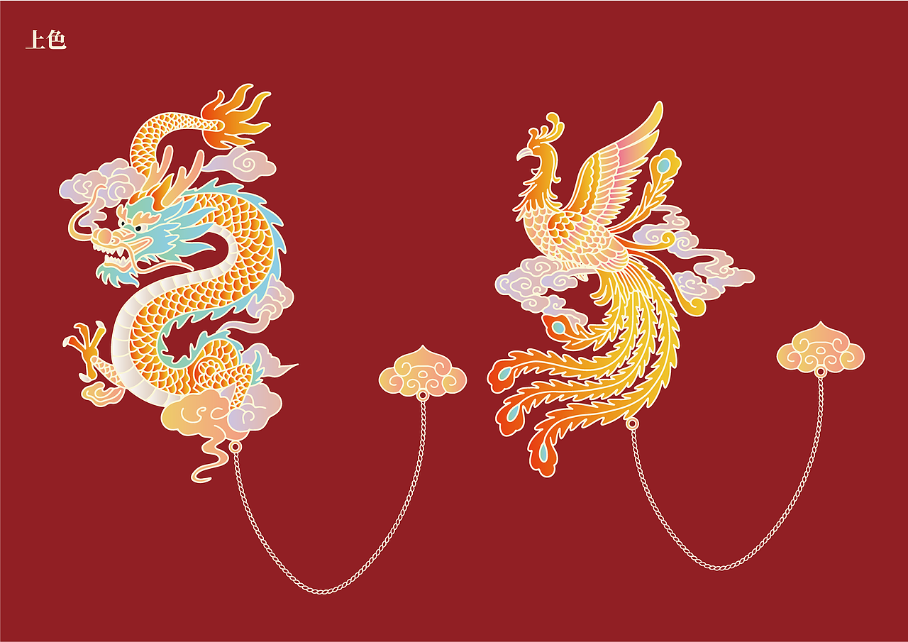 文创书签 | 古典中国·龙凤呈祥（图ZMzg5MzA0NTAw） - 生活用品 - 站酷设计师仙仁酋原创素材 - 站酷ZCOOL