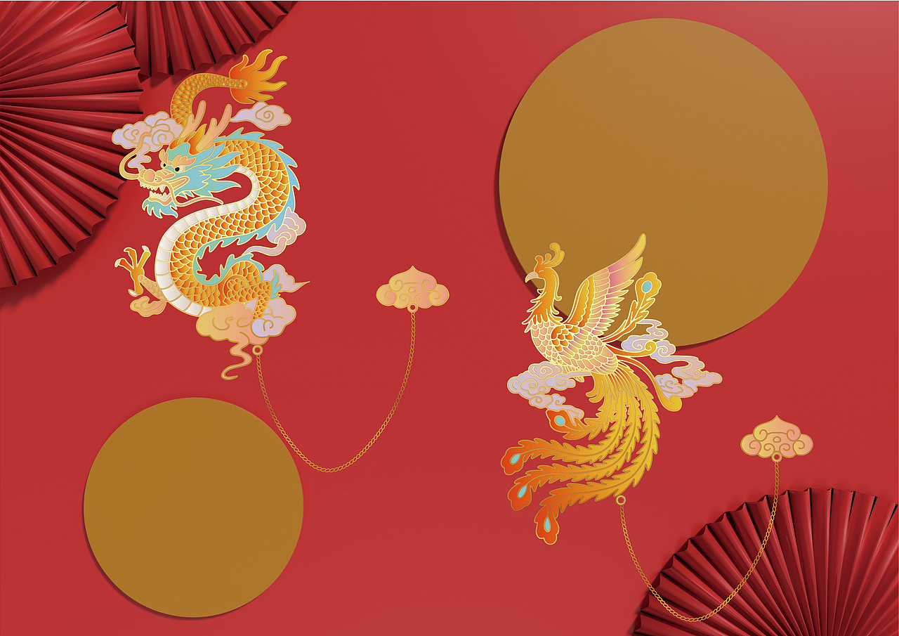 文创书签 | 古典中国·龙凤呈祥（图ZMzg5MzA0NTMy） - 生活用品 - 站酷设计师仙仁酋原创素材 - 站酷ZCOOL