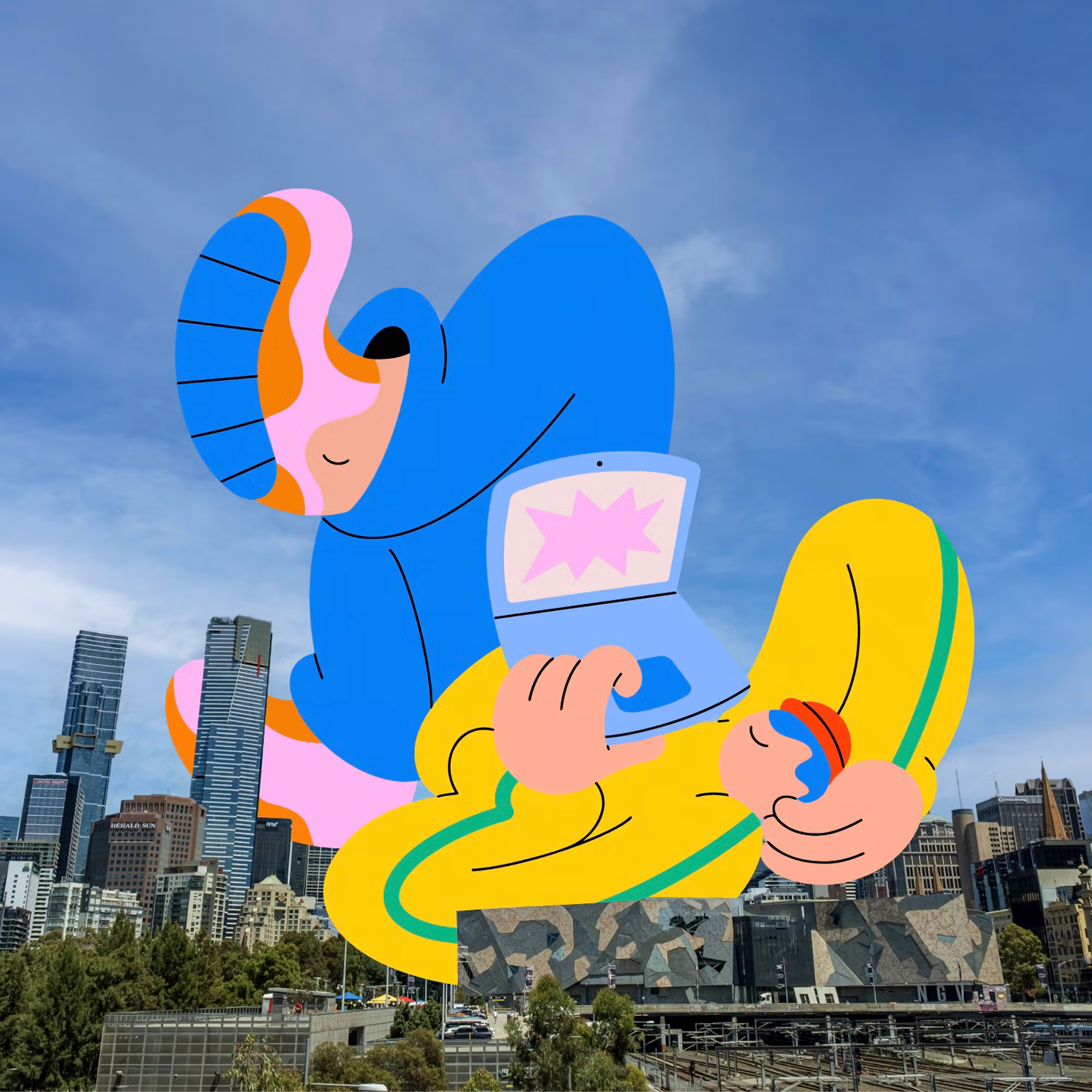 溢出画面的chill气息 - 美国插画家Spencer Gabor的插画作品｜365天的好设计NO.75（图ZMTUwNjk4Njg=） - 观点 - 站酷设计师站酷资讯原创素材 - 站酷ZCOOL