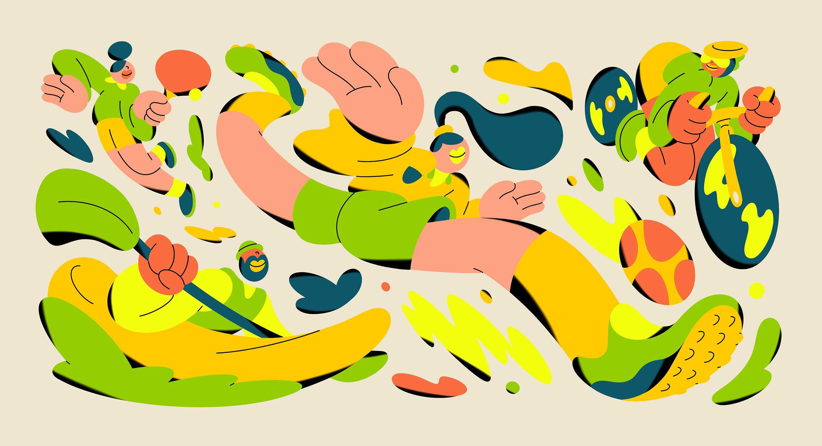 溢出画面的chill气息 - 美国插画家Spencer Gabor的插画作品｜365天的好设计NO.75（图ZMTUwNjk4ODQ=） - 观点 - 站酷设计师站酷资讯原创素材 - 站酷ZCOOL