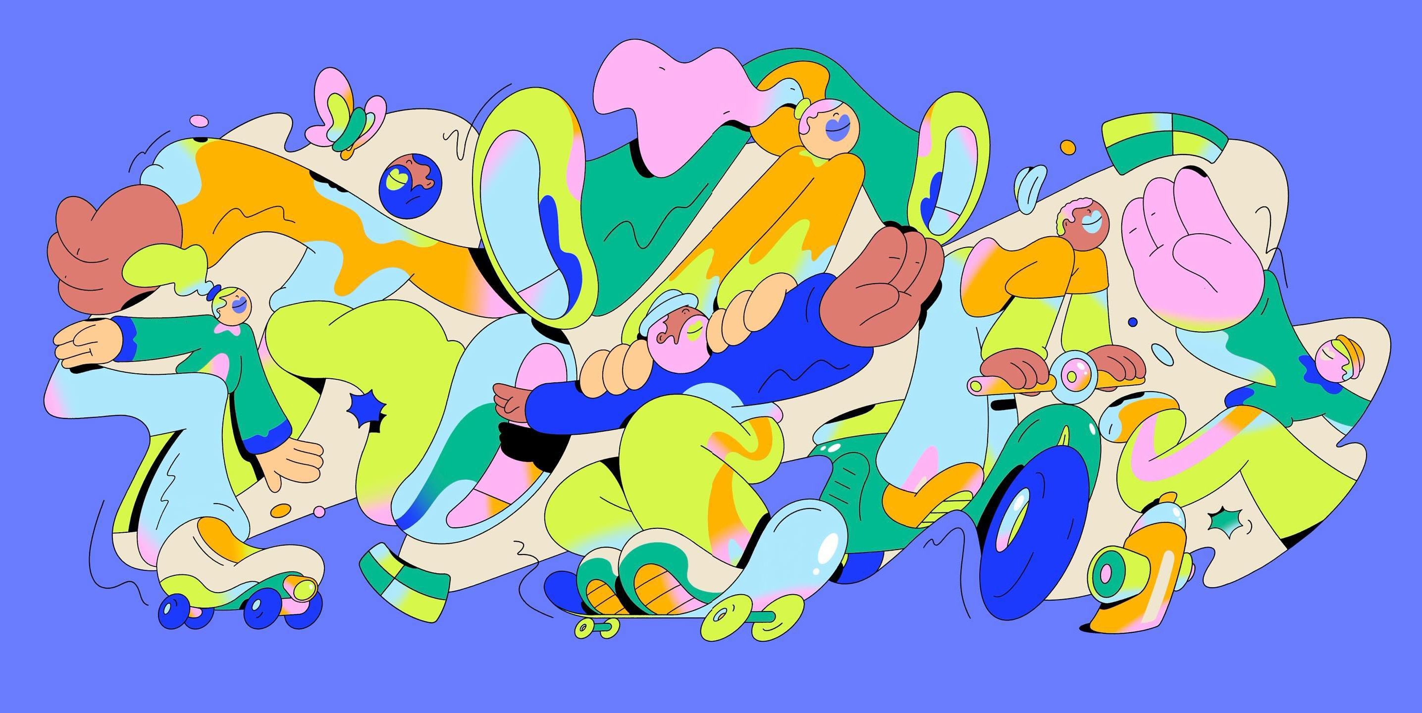 溢出画面的chill气息 - 美国插画家Spencer Gabor的插画作品｜365天的好设计NO.75（图ZMTUwNjk4ODA=） - 观点 - 站酷设计师站酷资讯原创素材 - 站酷ZCOOL