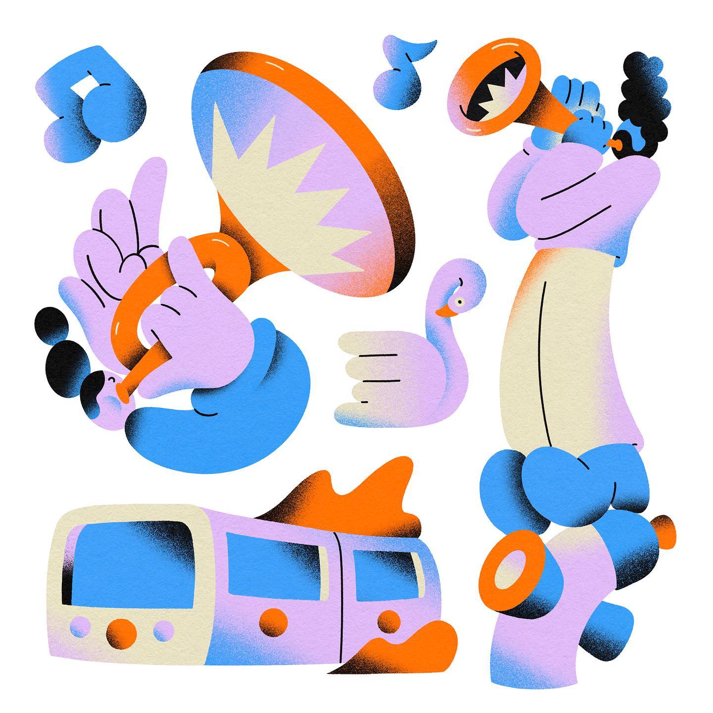 溢出画面的chill气息 - 美国插画家Spencer Gabor的插画作品｜365天的好设计NO.75（图ZMTUwNjk5MTY=） - 观点 - 站酷设计师站酷资讯原创素材 - 站酷ZCOOL