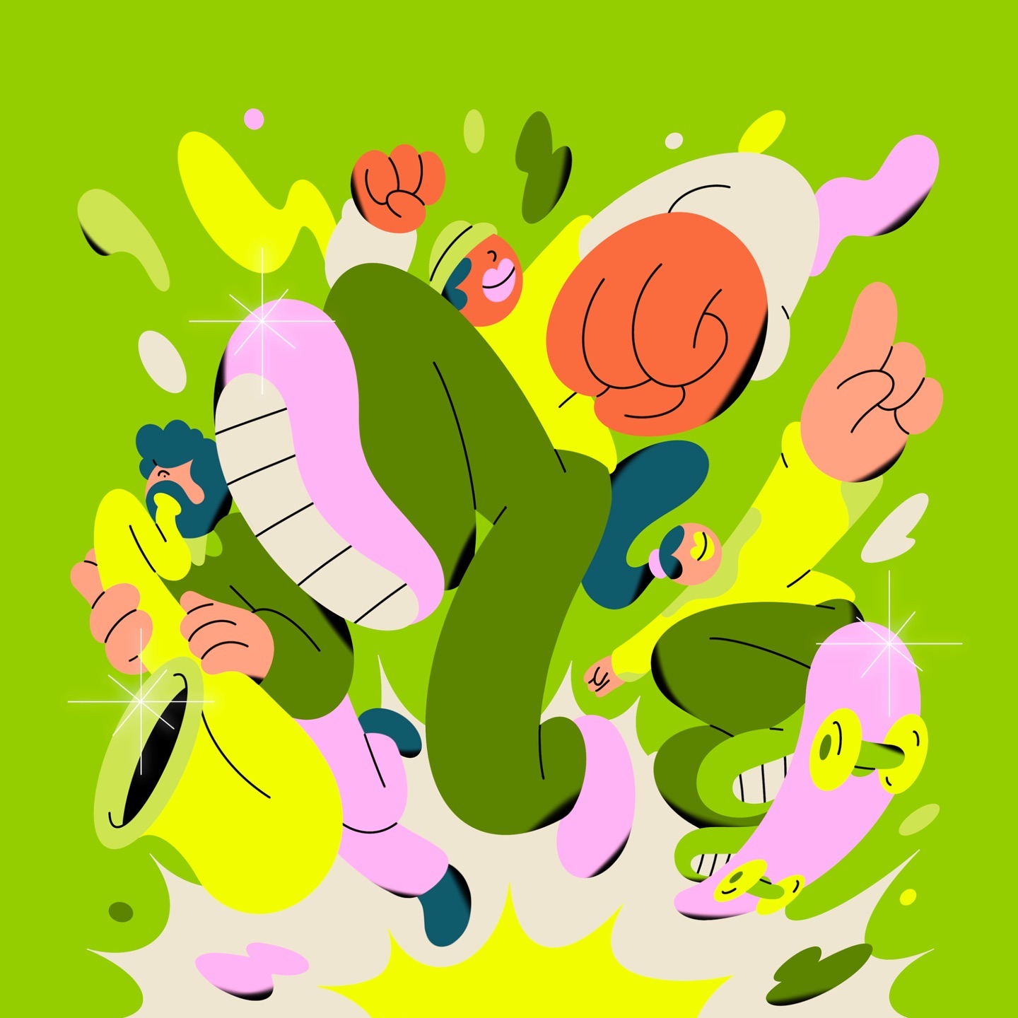 溢出画面的chill气息 - 美国插画家Spencer Gabor的插画作品｜365天的好设计NO.75（图ZMTUwNjk5NTI=） - 观点 - 站酷设计师站酷资讯原创素材 - 站酷ZCOOL