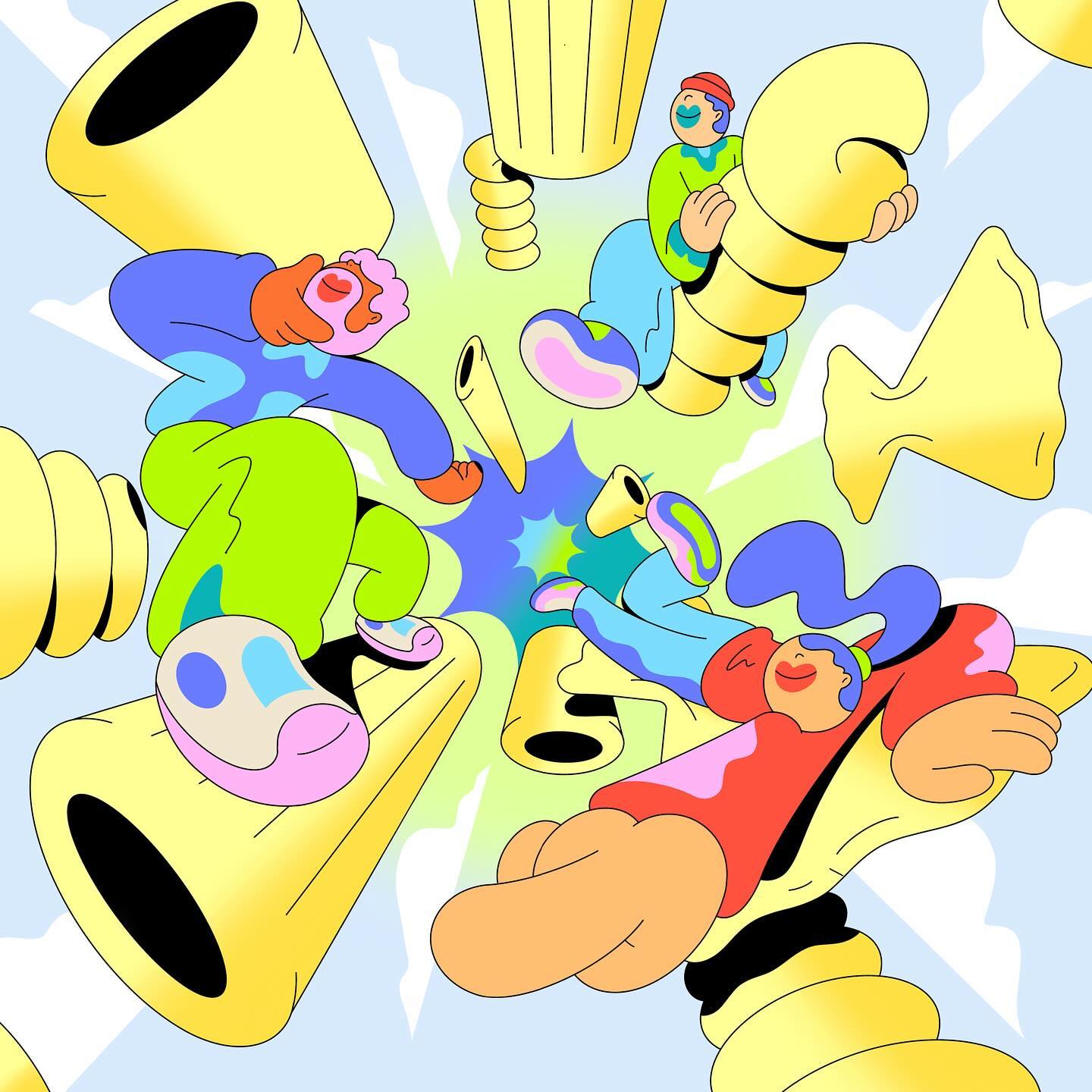 溢出画面的chill气息 - 美国插画家Spencer Gabor的插画作品｜365天的好设计NO.75（图ZMTUwNjk5Njg=） - 观点 - 站酷设计师站酷资讯原创素材 - 站酷ZCOOL