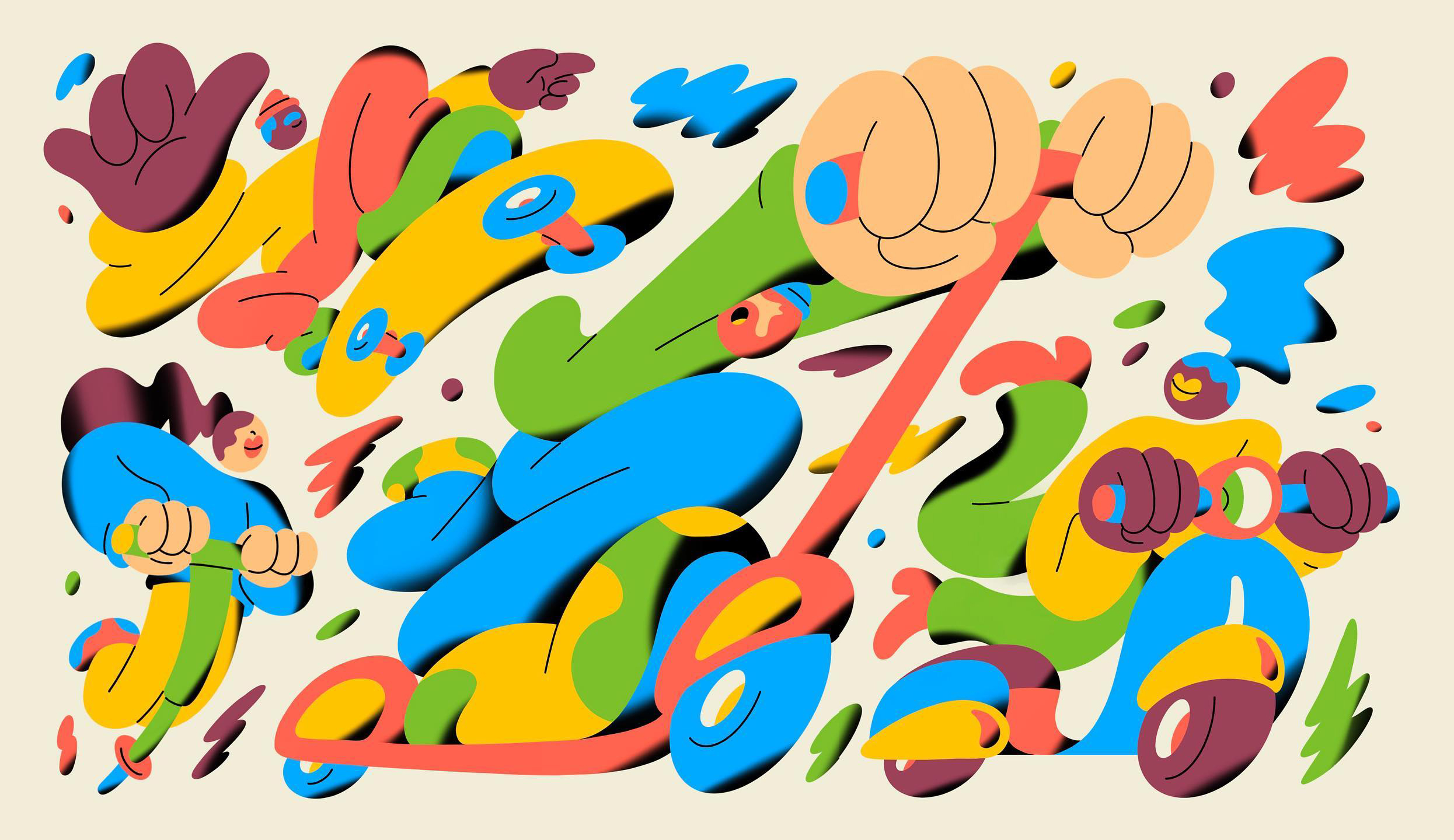 溢出画面的chill气息 - 美国插画家Spencer Gabor的插画作品｜365天的好设计NO.75（图ZMTUwNjk4OTI=） - 观点 - 站酷设计师站酷资讯原创素材 - 站酷ZCOOL