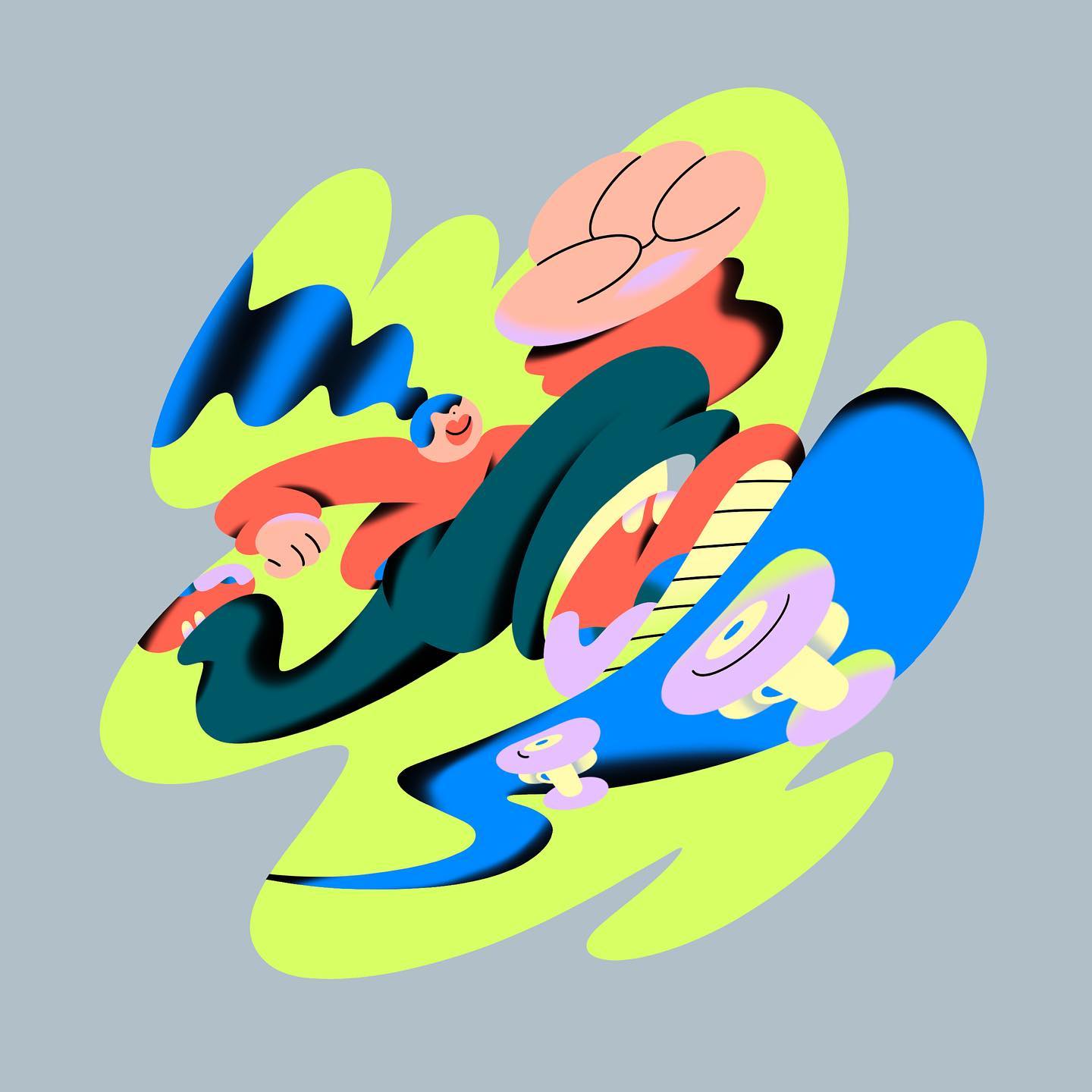 溢出画面的chill气息 - 美国插画家Spencer Gabor的插画作品｜365天的好设计NO.75（图ZMTUwNjk5MzY=） - 观点 - 站酷设计师站酷资讯原创素材 - 站酷ZCOOL