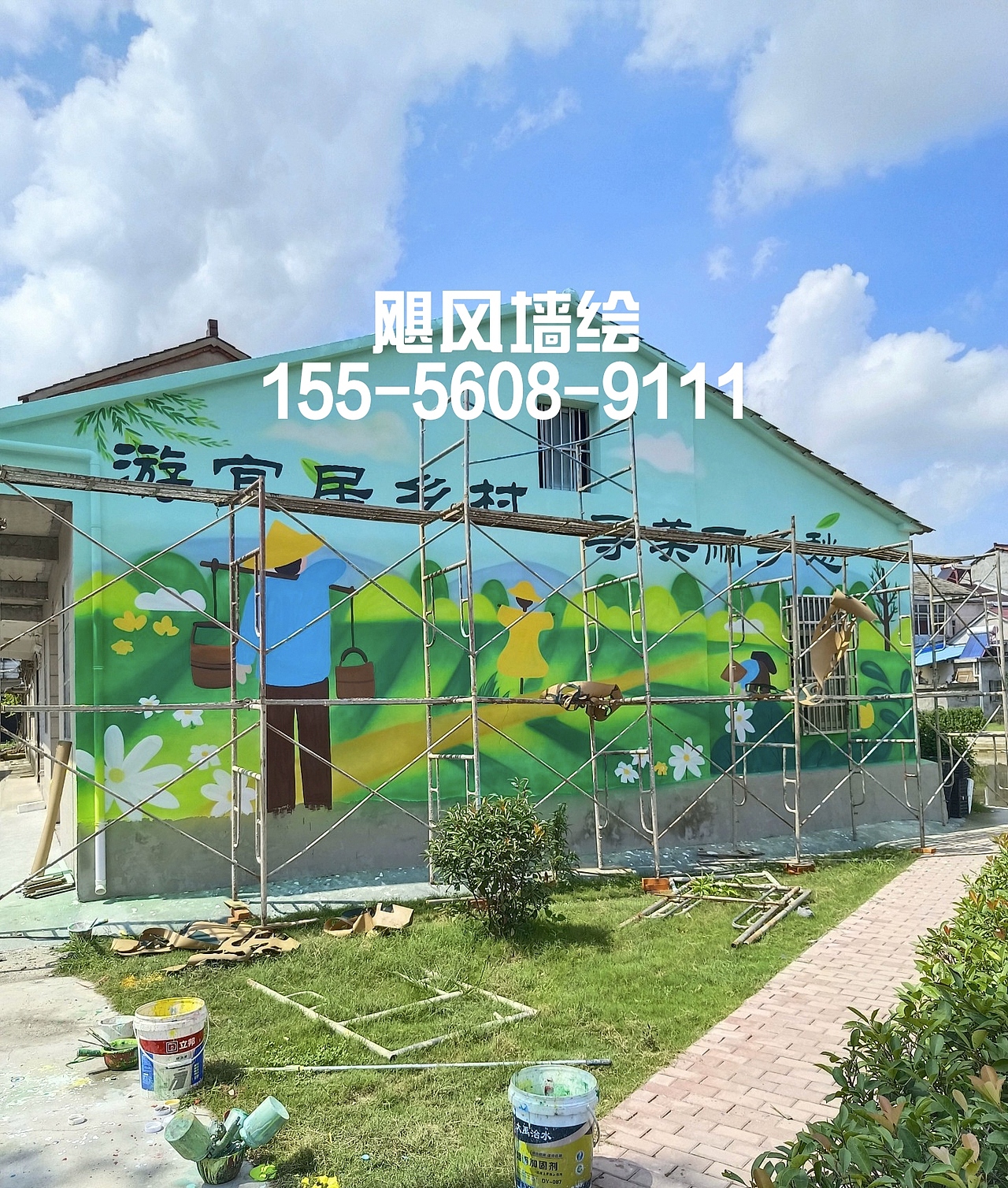 寿县墙绘，寿县手绘，寿县彩绘，墙体绘画，墙绘手绘（图ZMzg5MzEwMjI4） - 艺术插画 - 站酷设计师合肥飓风墙绘原创素材 - 站酷ZCOOL