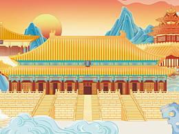 可授權(quán) | 故宮博物院/太和殿國(guó)風(fēng)插畫(huà)設(shè)計(jì)