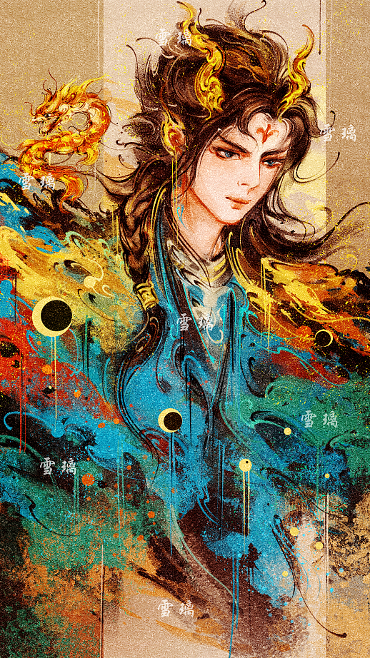 龙生九子合集（拟人）（图ZMzg5MzEyMjUy） - 商业插画 - 站酷设计师雪璃XL原创素材 - 站酷ZCOOL