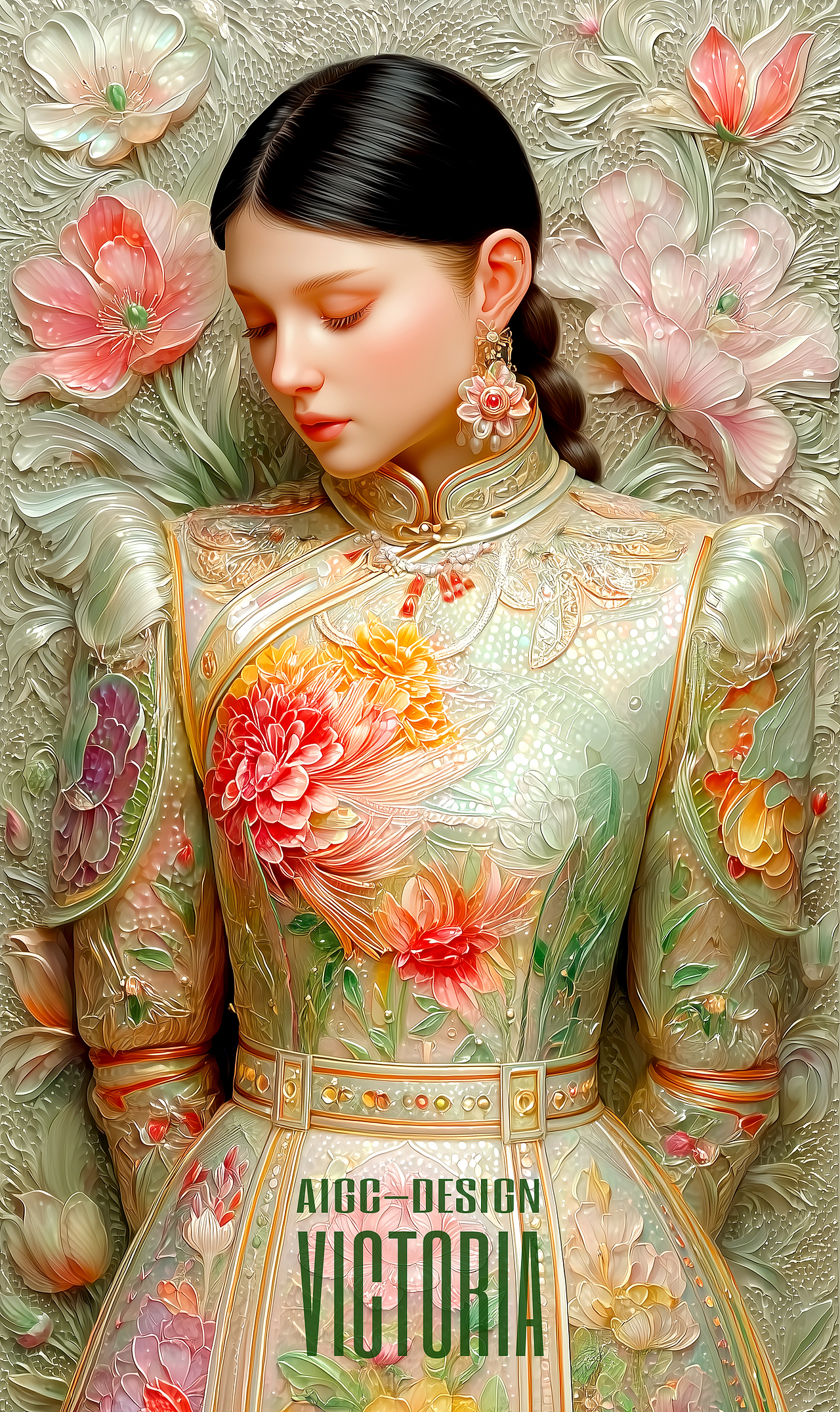 AIGC-《美人图鉴》四（图ZMzg5MzQ4NjE2） - AI作品 - 站酷设计师AIGCVictoria原创素材 - 站酷ZCOOL