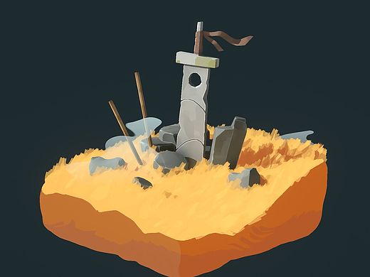 石剑-blender风格化场景