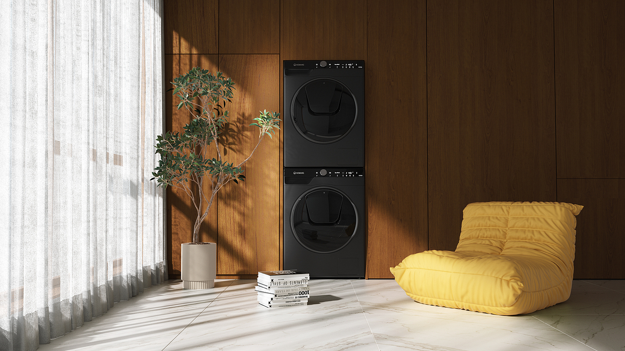 洗衣机场景渲染AIGC