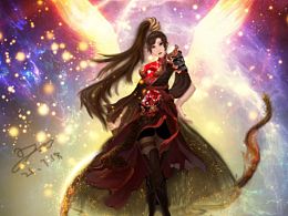 凤凰神女cg练习，数绘