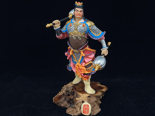康健面塑《隋唐猛将》