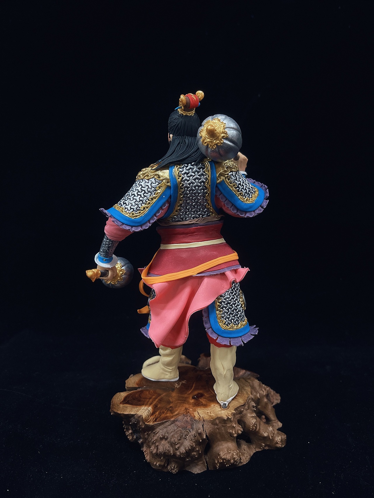 康健面塑《隋唐猛将》