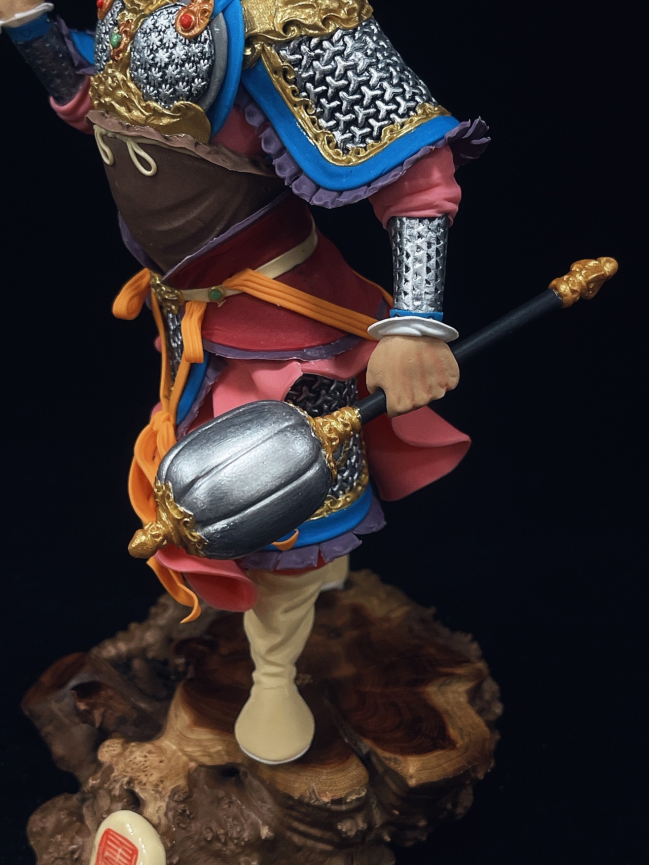 康健面塑《隋唐猛将》